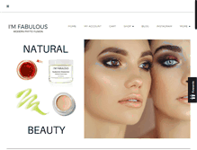 Tablet Screenshot of imfabulouscosmetics.com